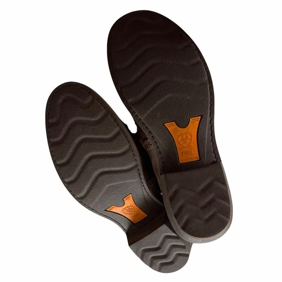 Ariat Brown and Blue Western Cowboy Boots - Picture 4 of 4